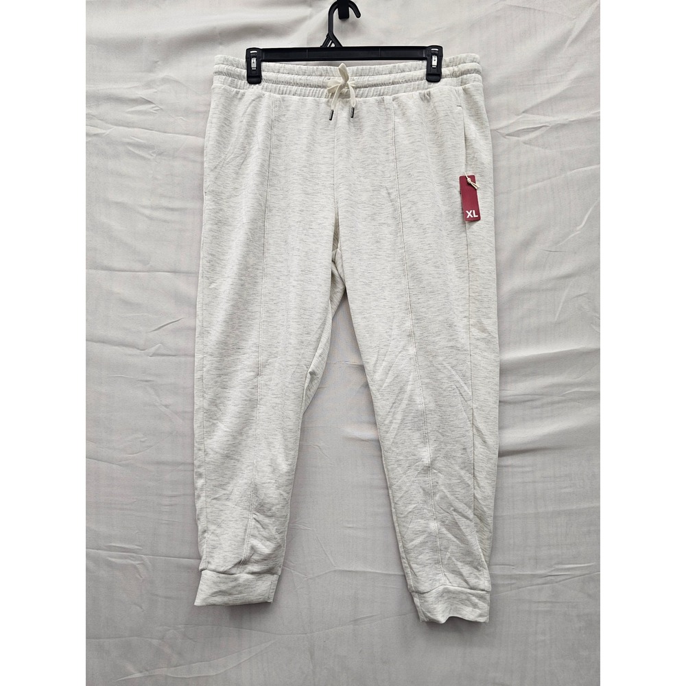 Member's Mark Womens Sandwash Jogger Pants Cream Modal Blend Casual‎ Size XL